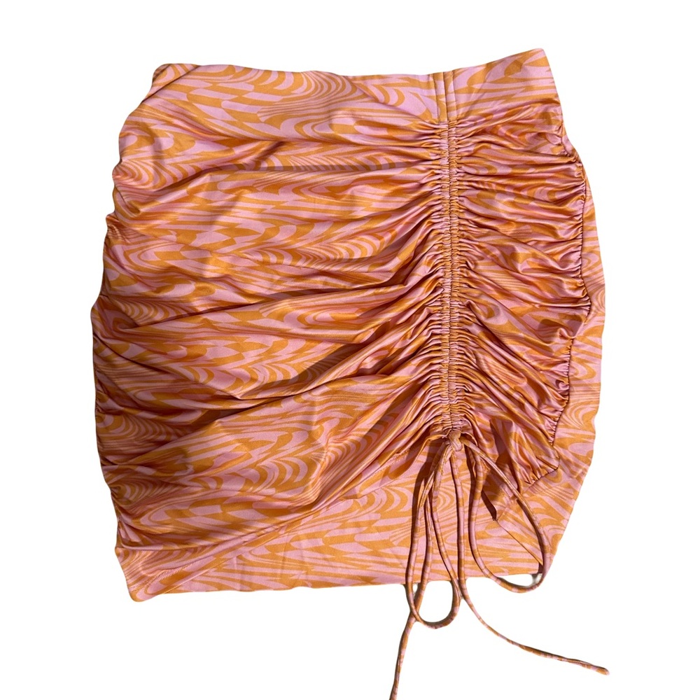 Princess Polly Vibrant Orange and Pink Mini Skirt